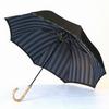 Luxury Long Umbrella Plain Striped Dark Blue Makita a Umbrella Manufacturer with a History of Over 140 Years Since the Edo Luxury Umbrella Koshu-ori