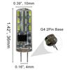 5 шт. Светодиодные лампы G4 24 светодиода 220 В 2 Вт Силикон DC12V 3000K 4000K 6000K Люстра Точечный светильник Лампочки Замена галогенных
