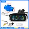 MAIMEIMI LCD Gauge Oil Pressure Gauge+Water Temperature Meter with Sensor Temperature Joint Pipe Sensor Radiator Hose Adapter