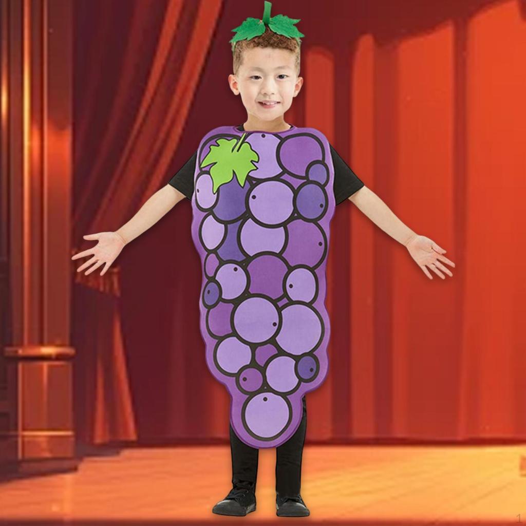 Детский костюм винограда косплей фрукт для сценических выступлений платья