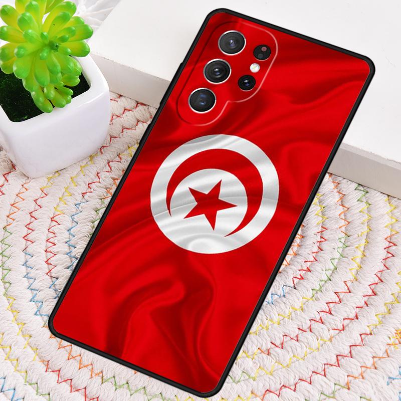 Мягкий ТПУ чехол для телефона с картой и флагом Туниса для Samsung Galaxy note 10 pro S26 S25 S24 S23 S22 Ultra Plus S21 FE S20 Ударопрочный чехол