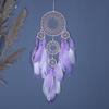 Lucky Five Rings Dreamcatcher Pendant Home Decoration Exquisite Natural Feather Creative Decoration Wind Chimes