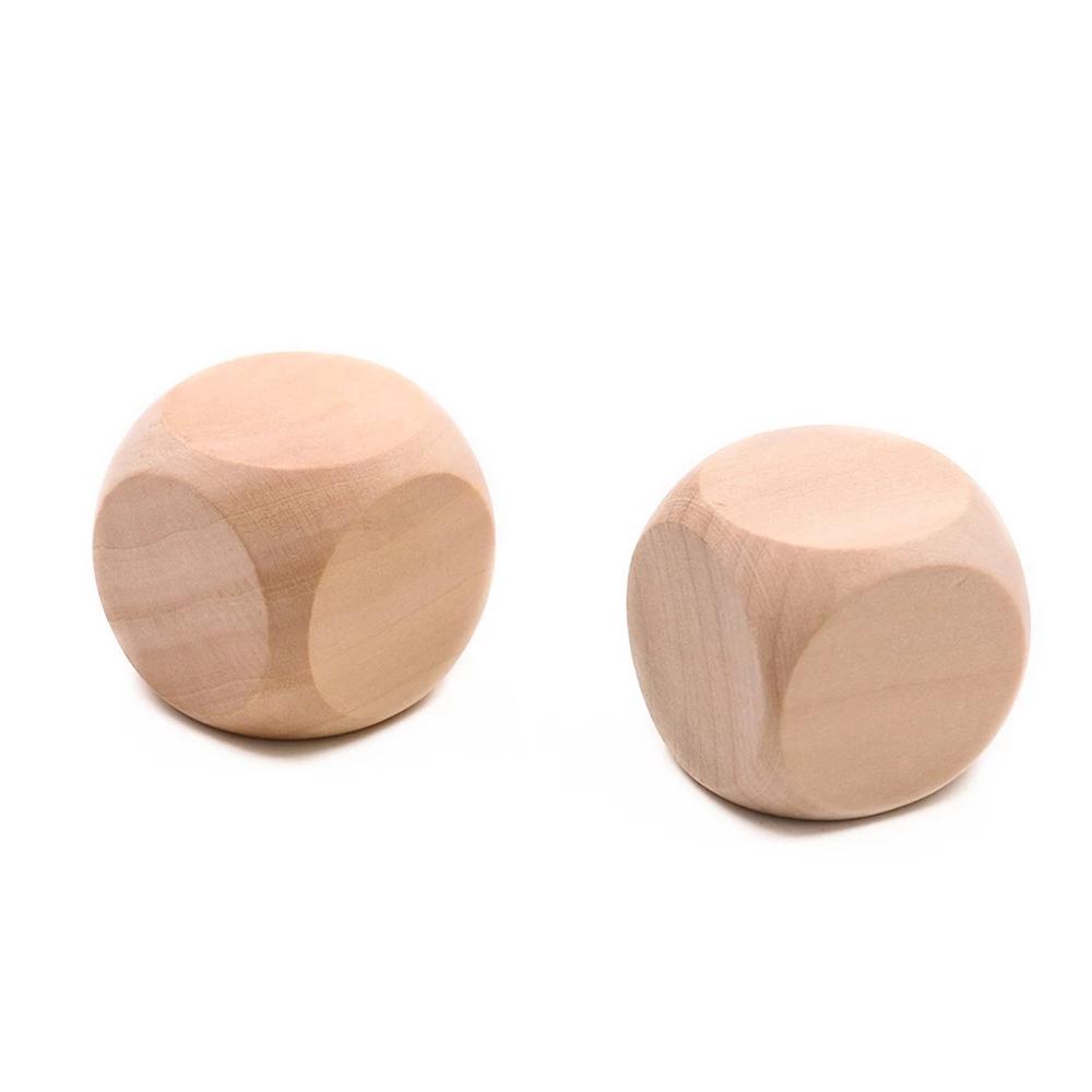 Graffiti Board Game D6 Dice 20mm DIY Printing Wood Dice Wood Cube Dices Blank Dice 6 Sided