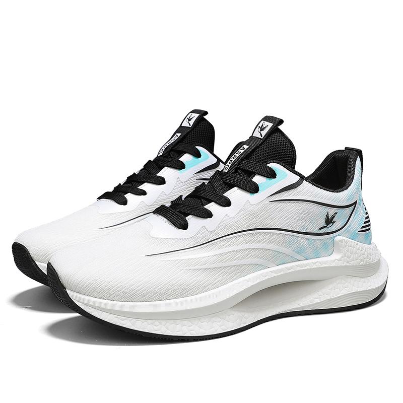 Модная мужская дышащая сетчатая спортивная обувь Летняя нескользящая обувь с мягкой подошвой для улицы Повседневная обувь для бега Студенческие легкие кроссовки Обувь для ходьбы