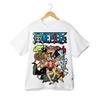 One Piece Straw Hat Crew Print TShirt for Kids Men WomenAnime Cartoon Casual Short Sleeve Tee Family Matching Streetwear Gift