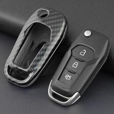 Корпус ключа для автомобиля Ford - Подходит для Ranger, Mondeo, F150, Дизайн из углеродного волокна