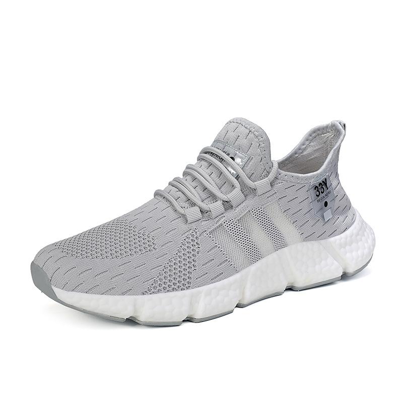 Большие размеры, высокоэластичные дышащие кроссовки для бега, мужская подошва с попкорном, пара спортивной и повседневной обуви, модная обувь Jinjiang, липкая обувь