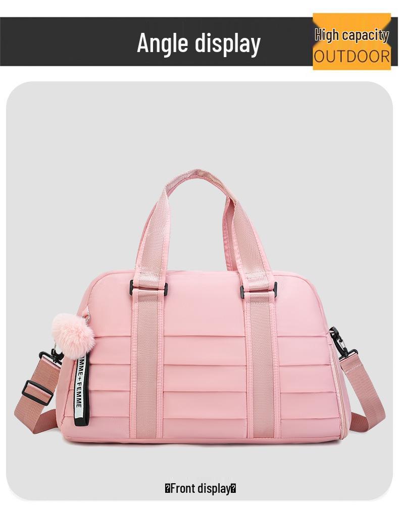 Женская дорожная и спортивная фитнес-сумка кроссбоди большой вместимости, однотонная