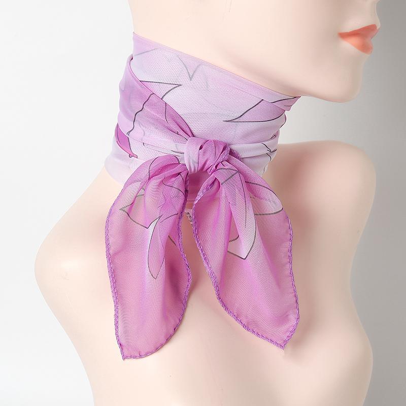 65 см квадратный шарф Baotou женский весенне-летний шифоновый набивной тонкий хлопковый шарф универсальный декоративный шарф-повязка для волос