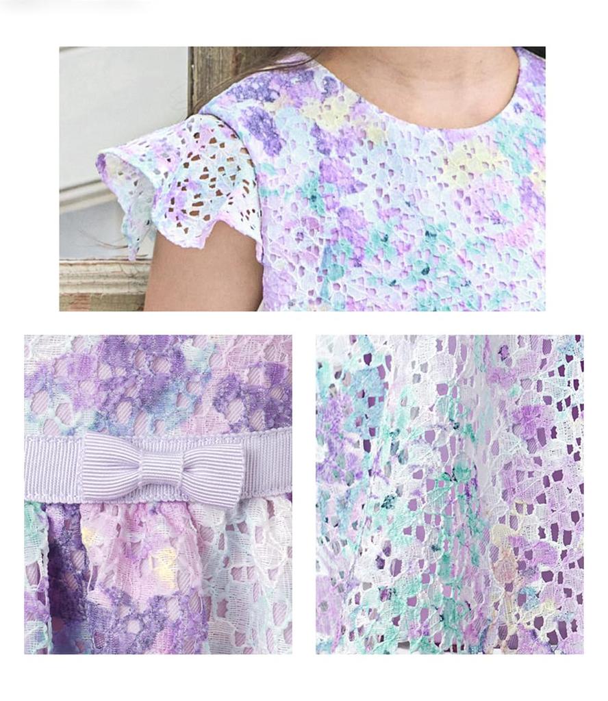 Костюм для девочек на церемонию поступления в школу Arisana, одежда для церемонии выпуска, формальный юбочный комплект с болеро 115 см, лавандовый Ellen [Arisana] Детский (2-х частей