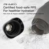 AhyKa Aerodynamic Bike Water Bottle Set 600ml Lightweight Road Bike Cycling Water Bottle Squeeze to Drink Design