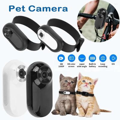 HD 1080P Беспроводная камера на ошейнике, не требуется WiFi, камера для собак, кошек, домашних животных, ошейник, камера-няня, видеозапись для кошек, собак, подарок на день рождения
