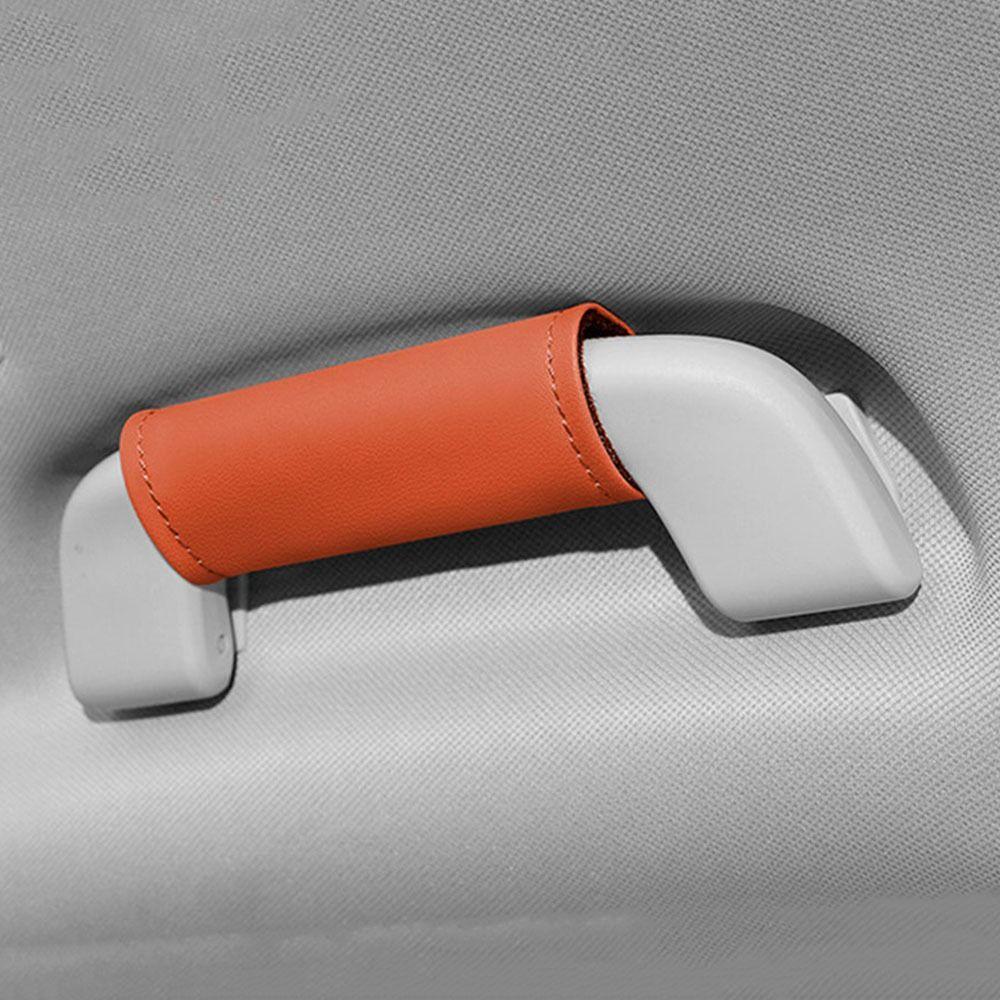 2Pcs Soft Pull Handle Gloves Non-slip Car Ceiling Handle Car Handle Cover Car Interior Decoration