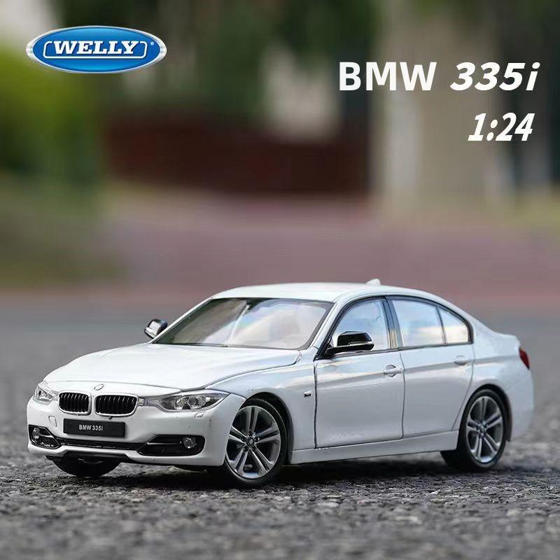 Welly 1/24 BMW 335i Сплавная Миниатюрная Модель Автомобиля Литой Металлический Масштабная Модель Автомобиля Литой Металлический Статическая Коллекция Детская Игрушечная Машина