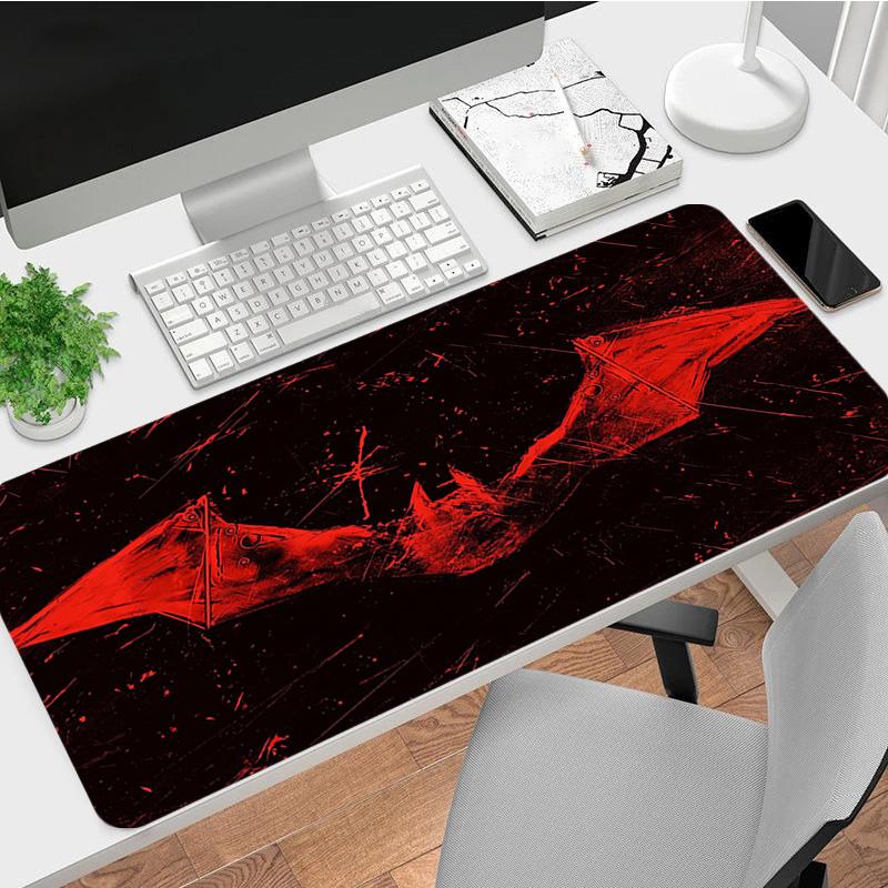 Bat Silhouette Xl Gaming Mouse Pad Nonslip Rubber Base Stitched Edge Waterproof Desk Mat For Pc Laptop Gamer Office Computer Accessories C92750
