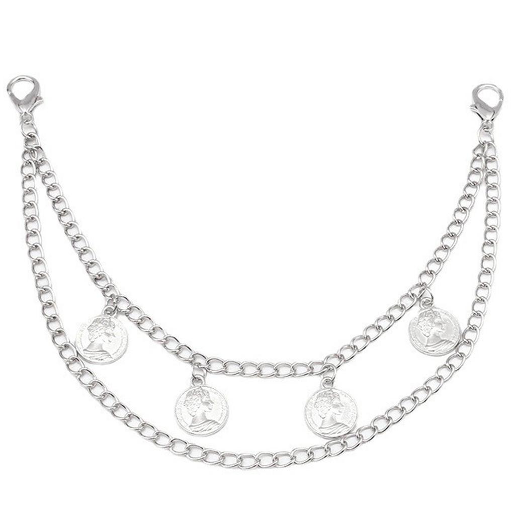 Нежная цепочка для обуви в стиле панк, цепочка для обуви, браслет для брюк унисекс, классная эстетичная цепочка для повседневной носки и вечеринок