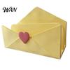 Office Desk Accessories 3D Printed Mail Storage Holder with Red Heart, Double Compartment Organizer for Cute Supplies Letters Postcards and