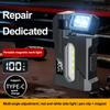 Magnetic Rechargeable LED Work Light with Digital Display Rotatable Portable Pocket Mini Light for Car Repair Outdoor Emergency