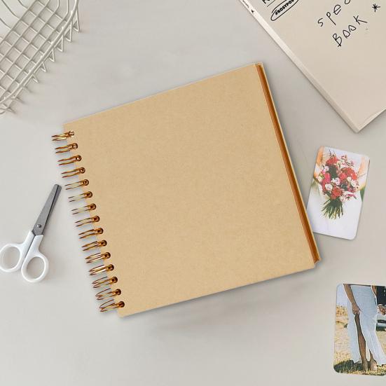 Photo Album Scrapbook Kraft Paper Scrapbook Album Flexible Coil Design DIY Memory