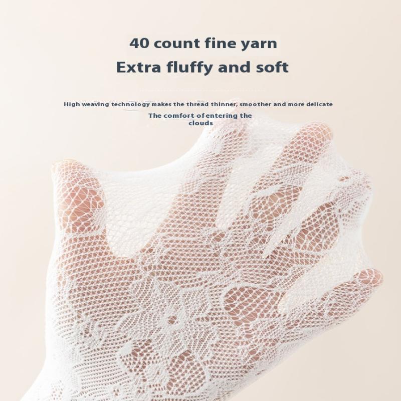 1 пара кружевных носков с пальцами для женщин, летние сетчатые носки с пятью пальцами, высокие хлопковые носки с раздельными пальцами