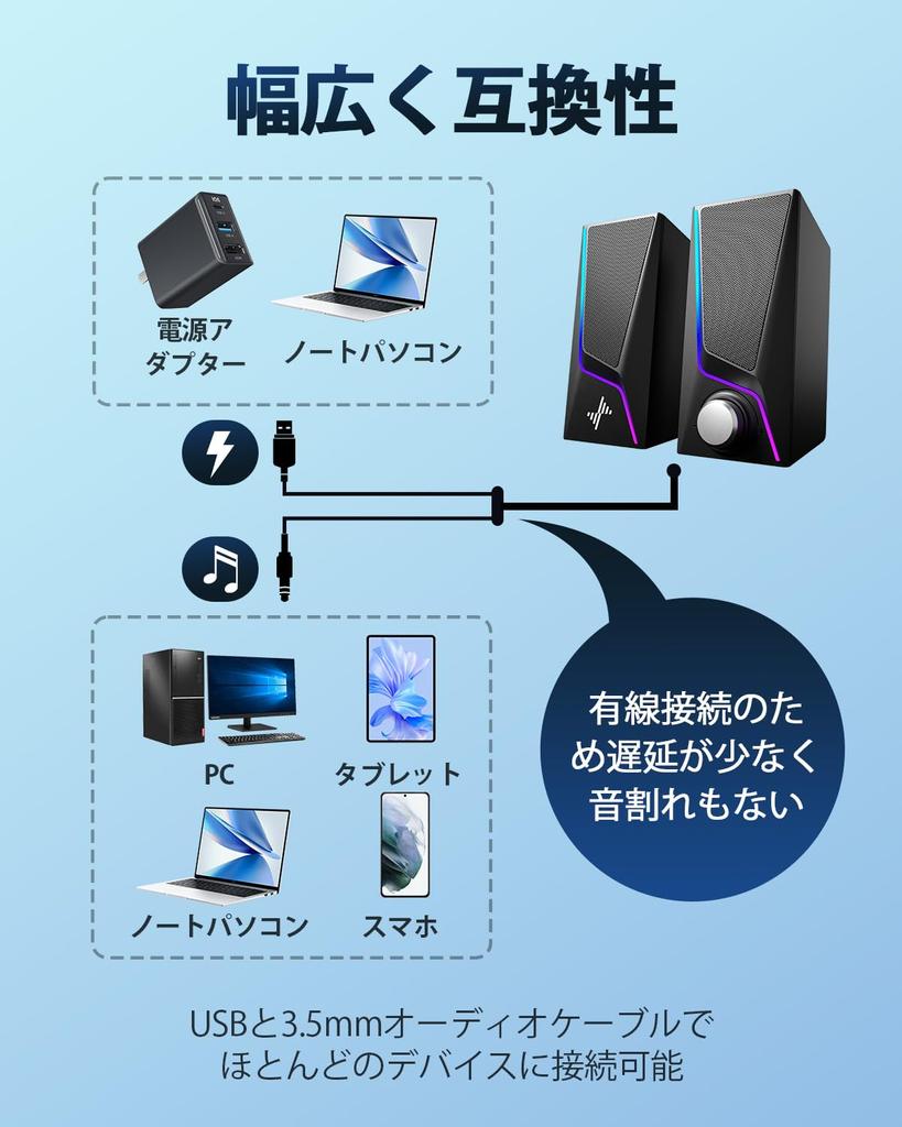 Nylavee PC Gaming Speaker PC Speaker оснащен 6 режимами светодиодной подсветки 2 портами усиления басов 2 динамиками Кабель в комплекте Совместимость с USB