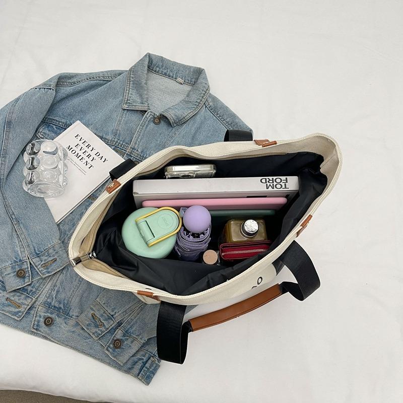 New Elegant and Simple Women's Shoulder Bag  High-quality Large-capacity Canvas Tote Bag