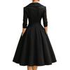 Elegant Satin Long Sleeve Dress With High Waist For Business And Street Style Women