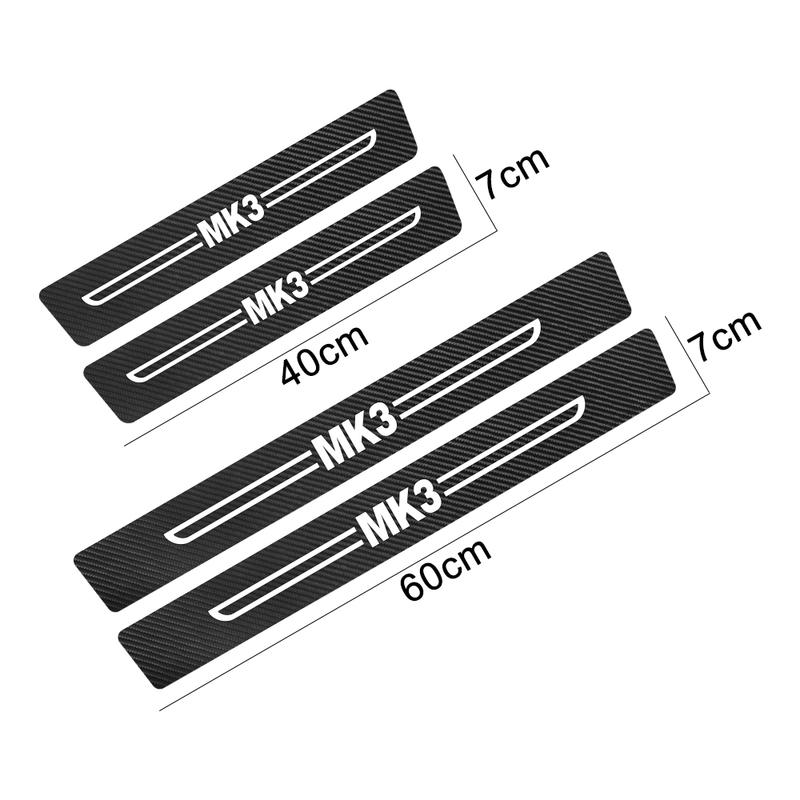 Автомобильные защитные наклейки на пороги для Volkswagen VW Golf 7 4 5 6 3 2 8 MK4 MK6 MK7 MK5 MK3 MK2 MK8 Автомобильные аксессуары против царапин