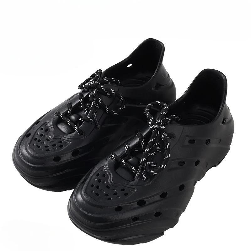 Fashion Outdoor Male Shoe Height Closed Toe with Platform Hole Shoes Comfortable Adult New Design 2025 Number 41 Daily Use Men's Sandal