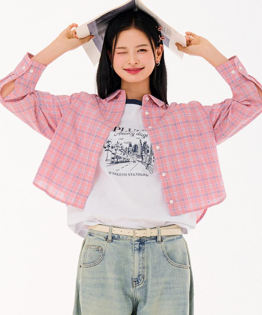 CHASECULT Women'S Crop Check Shirt-Fbrg5475C0P
