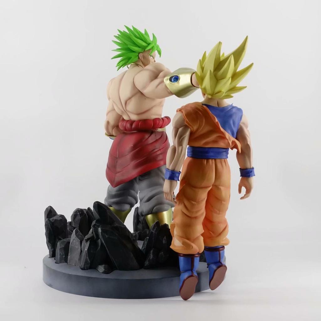 38 см Dragon Ball Броли против Гоку Супер Сайян ПВХ Фигурка Аниме Модель Статуэтка для Коллекции Фаната Настольное Украшение Подарок
