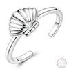 New 925 Silver Open Ring Hollow Rose Infinite Love Simple Ring Women Wedding Engagement Party Jewelry Gift
