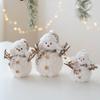 Round Hat Plush Snowman Doll Cartoon Xmas Decoration Home Xmas Decoration