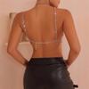 Summer New Sexy Backless Exaggerated Flash Diamond Breast Chain