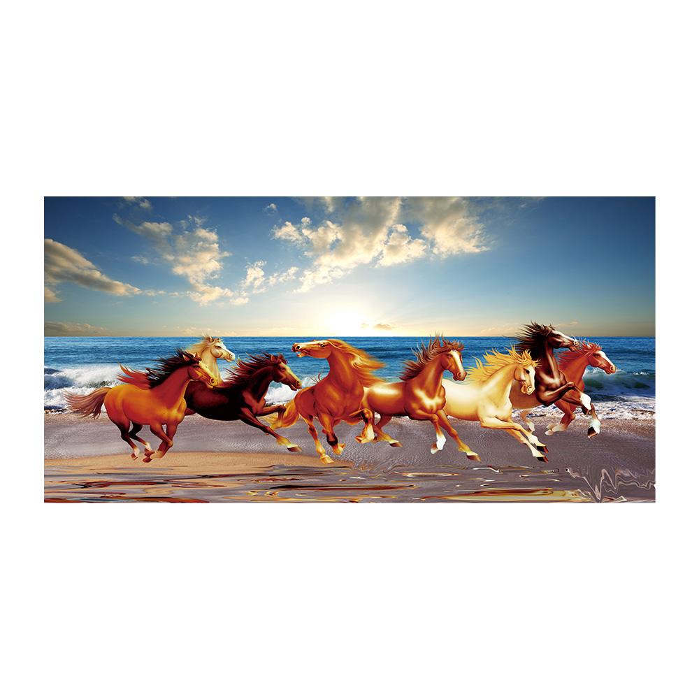 Modern Galloping Horses Landscape Canvas Painting Posters and Prints Wall Art Picture for Living Office Room Bedroom Home Decorating