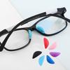 1 Pair Colored Silicone Soft Nose Pads For Sport Glasses Anti Slip Temple Comfortable For Plate Sunglasses Glasses Accessories