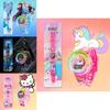 Детские мультяшные светодиодные часы с дизайном Железного Человека, Бэтмена, Фрозен, Хелло Китти для школьников