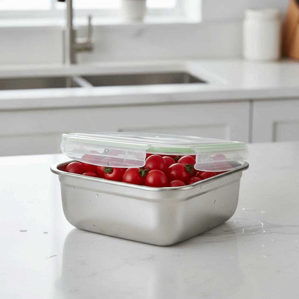 Sealed Lid Camping Lunch Box Leak-proof Kitchen Storage Box Food Storage Container Refrigerator