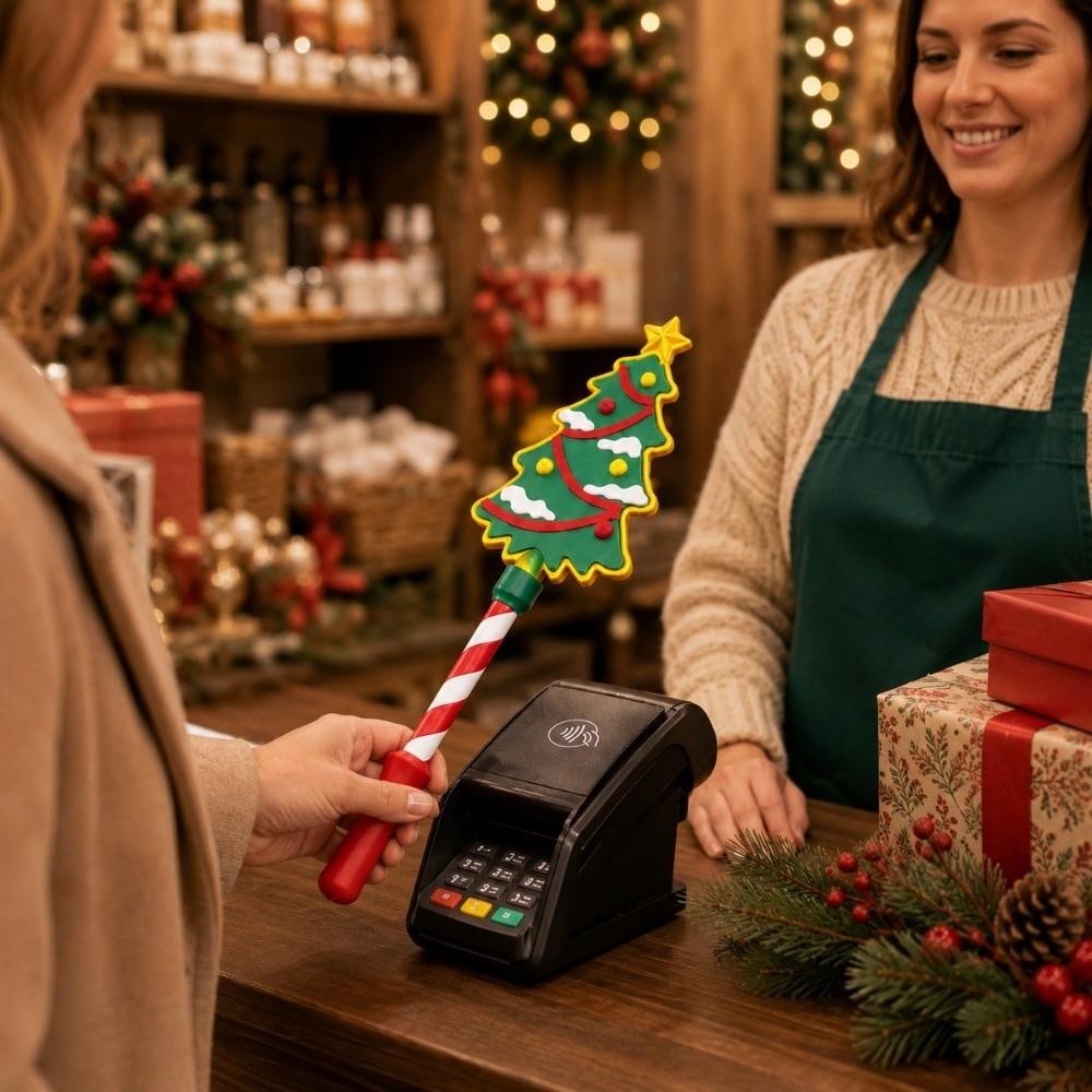 Creative 3D Print Wand Tap To Pay Portable Credit Card Holder Funny Magical Payment Holiday Party