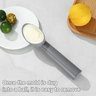 2 шт. ложка для мороженого с ручкой, медленно тающая круглая форма для приготовления шариков для закаленного мороженого, фруктовая резьба, презентационный инструмент для кухни