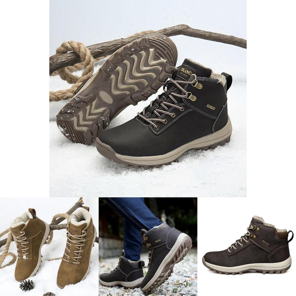 Men's Waterproof Winter Hiking Boots Durable Stylish Outdoor Shoes