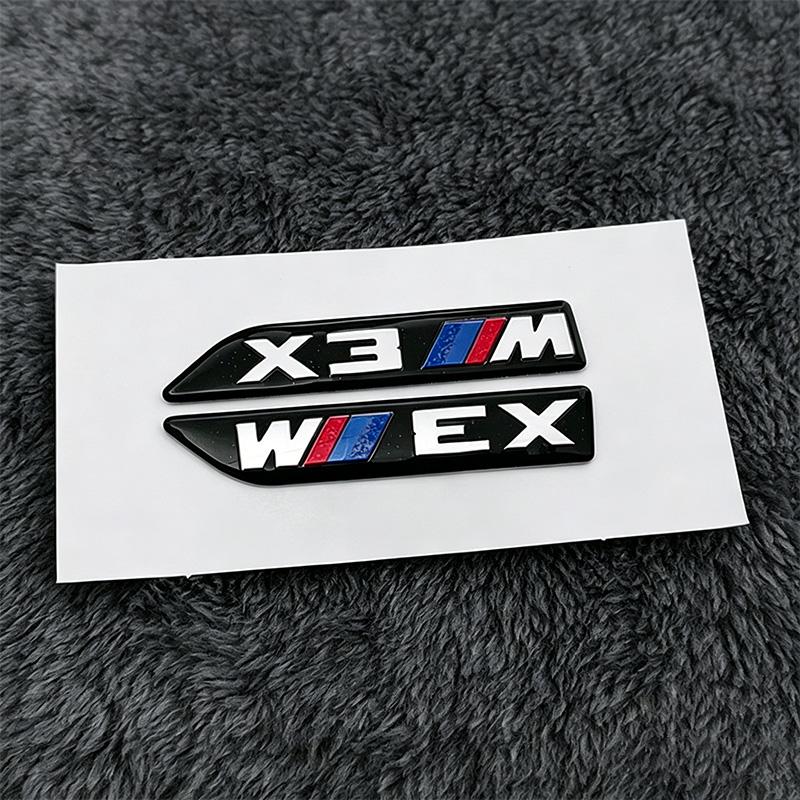 FD20-FD19-FD17-2pcs Car Body Side Badge Body Rear Trunk Decor Sticker For BMW X3 X4 X5 X6 F10 E90 E30 E39 E36 E87 E92 E83 F25 F26 E70 G06 E71