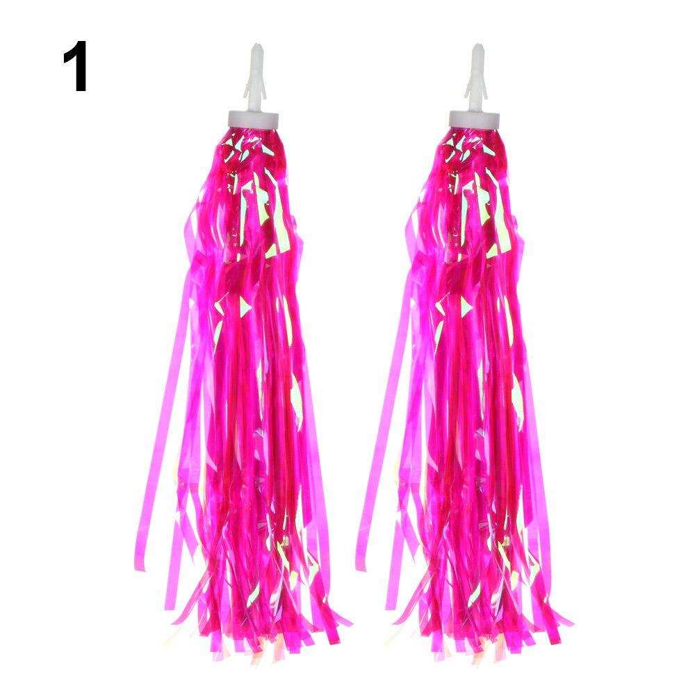 2pcs Cycling Tricycle Handlebar Tassels Colorful Kids Girls Boys Handlebar Streamers Tassels Cycling Accessories