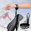 2/4Pcs Ski Glove Leash Elastic Sport Glove Safety Strap Slim Wrist Leash Glove Fixing Band for Mountaineering Skiing Snowboarding Accessories