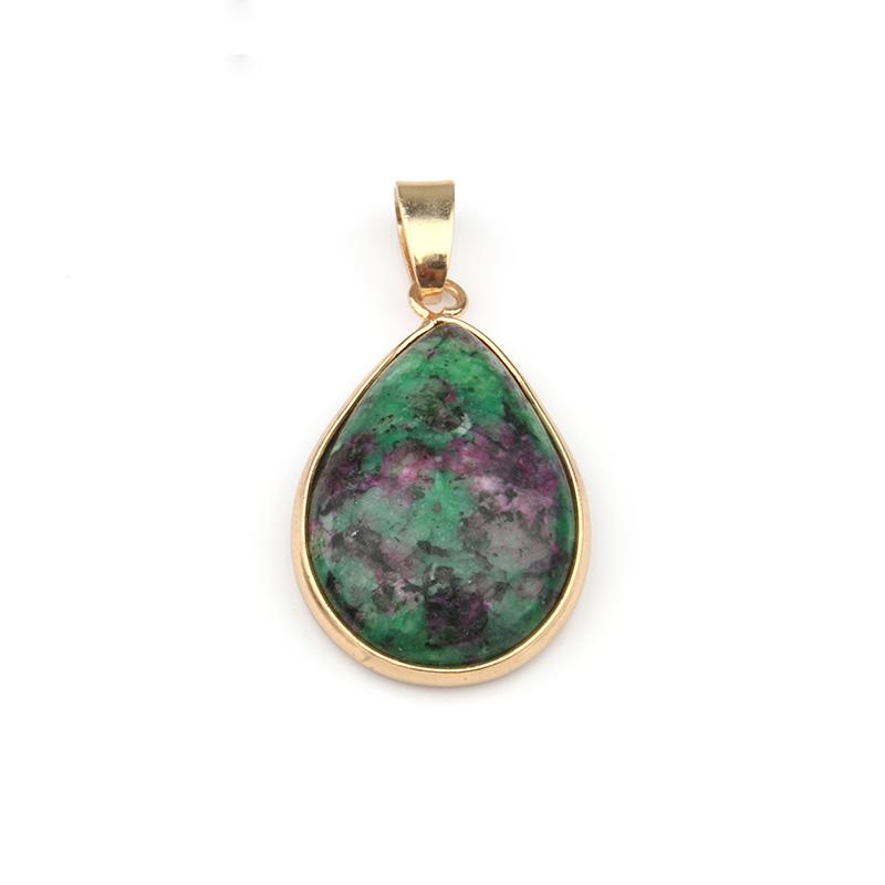 Натуральные камни разных видов в виде капли для изготовления ожерелья,браслета