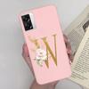 For OPPO A57 4G CPH2387 Cover Flower Letters Soft Silicone Case For OPPO A77 5G Shockproof Shell For Realme V23 5G Fundas Bumper