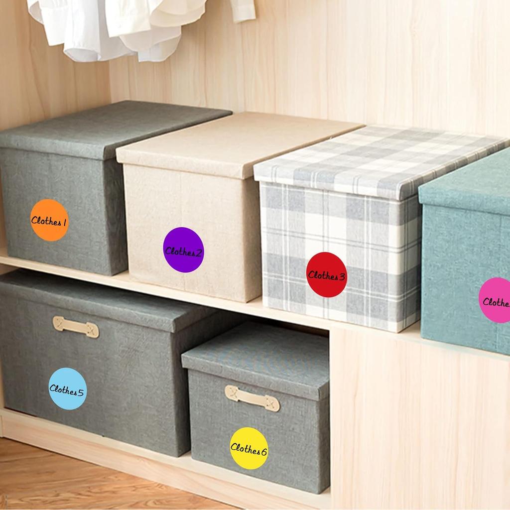 480 шт. Цветные круглые наклейки-точки 2 дюйма, круглые наклейки-метки для цветового кодирования, круглые наклейки для перемещения, 12 разных цветов, наклейки-точки для коробок, для раскрашивания