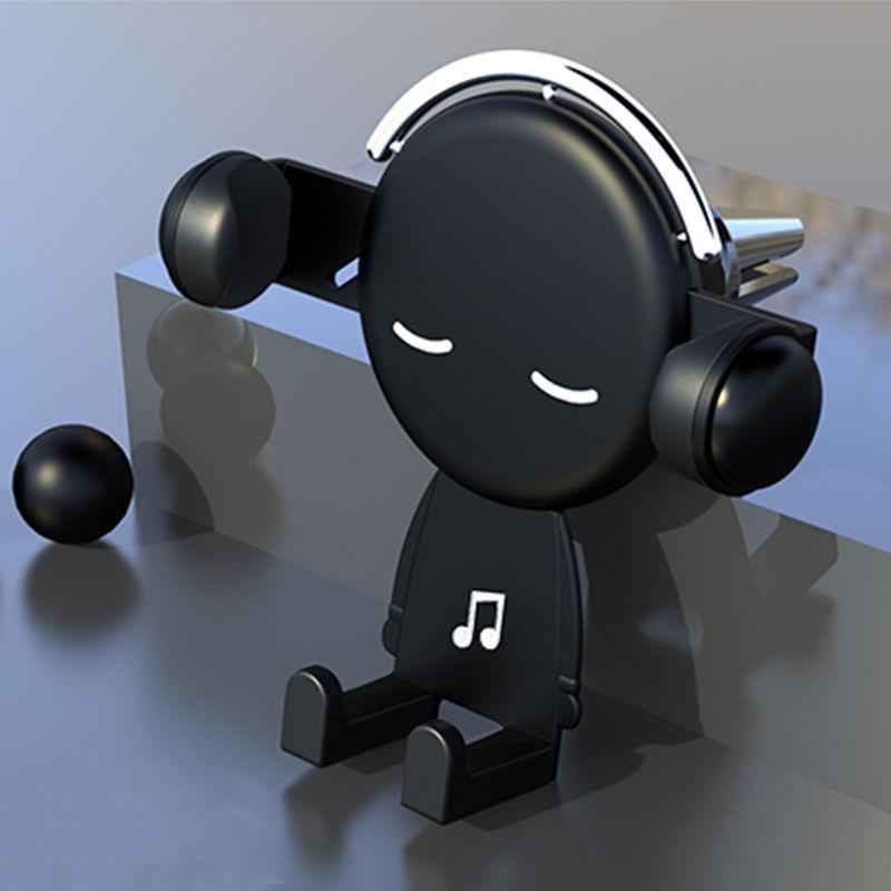 Cartoon Car Air Vent Phone Holder - Fully Automatic Phone Navigation Accessory
