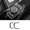 For BMW X1 X2 F48 2016- Carbon Fiber Center Console Multimedia Frame Trim