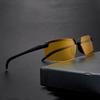 Yellow High-end Night Vision Eyeglasses Driving Sun Glasses UV400 Protection Trendy New Anti-glare Sunglasses